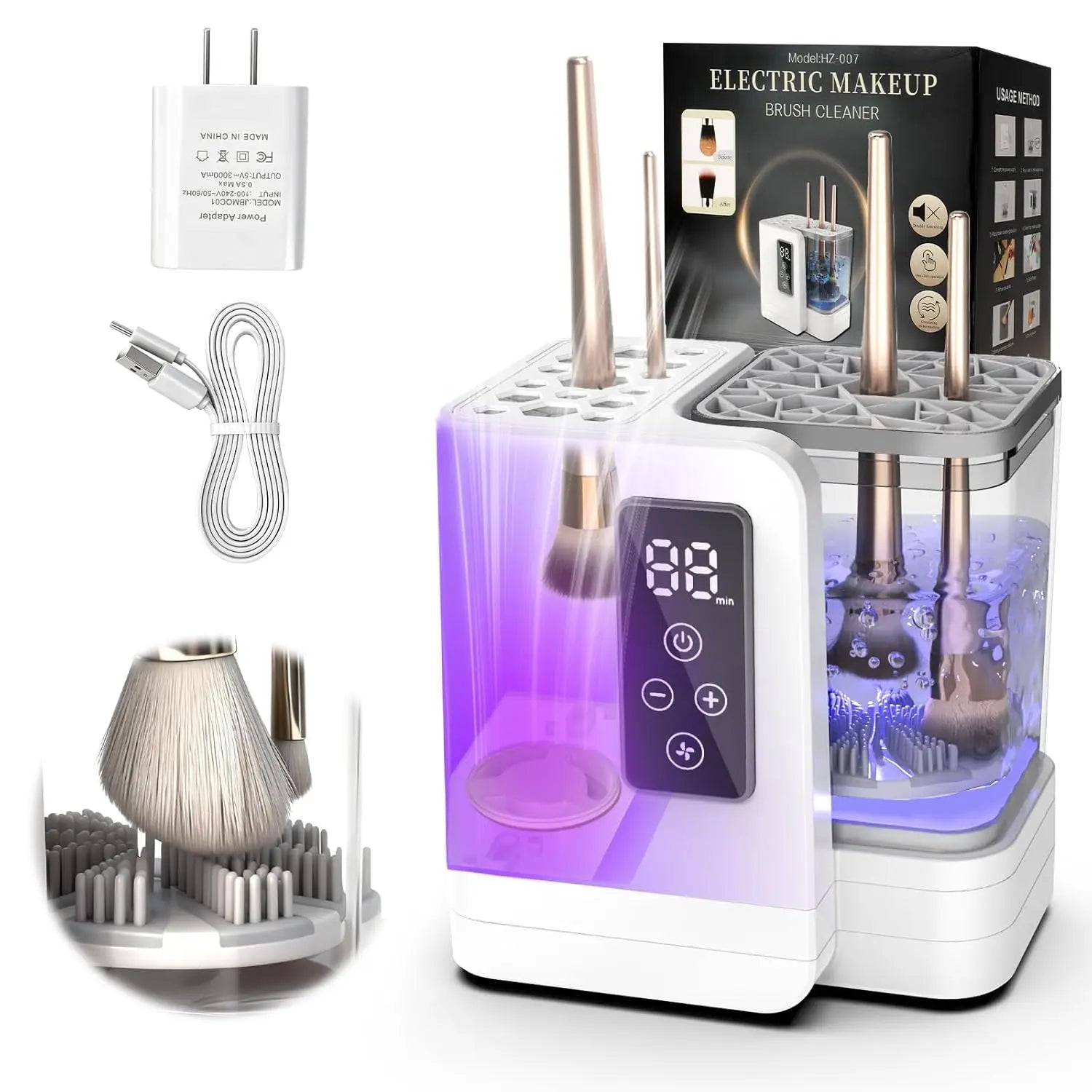 Pivura 5-in-1 Makeup Brush Cleaner & Dryer
