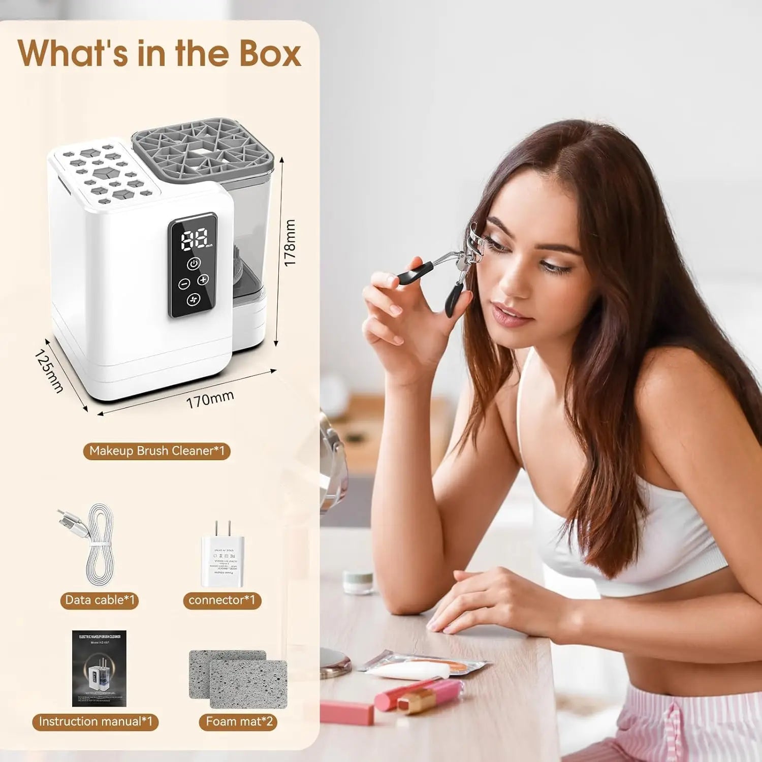 Pivura 5-in-1 Makeup Brush Cleaner & Dryer