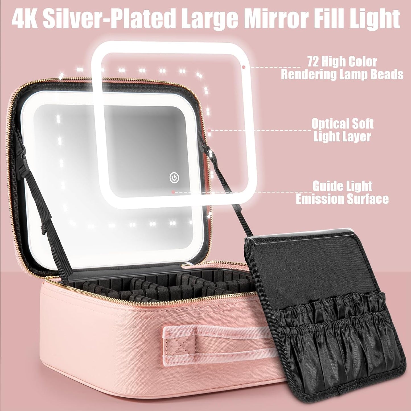 Pivura Makeup Bag w/ LED Mirror