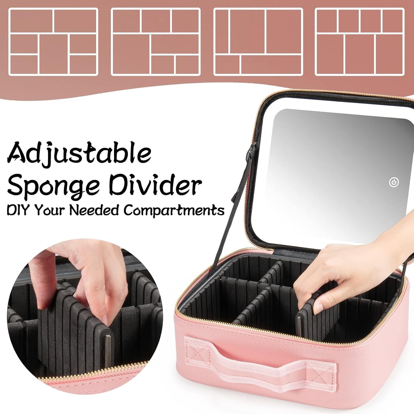 Pivura Makeup Bag w/ LED Mirror