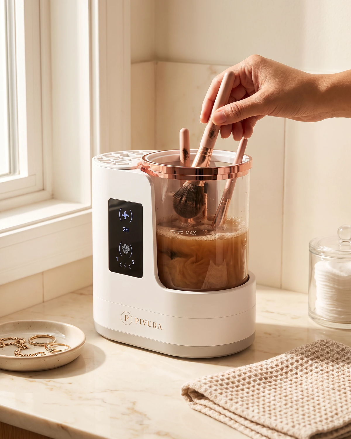 Pivura 3-in-1 Makeup Brush Cleaner & Dryer
