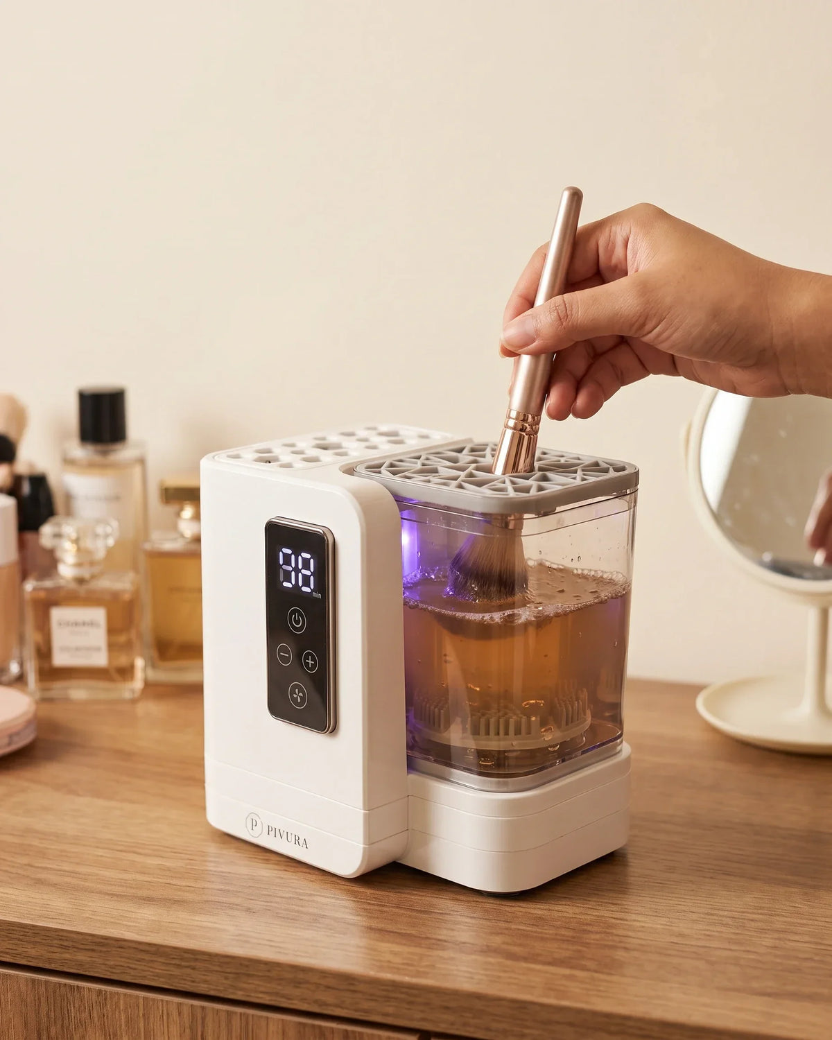 Pivura 5-in-1 Makeup Brush Cleaner & Dryer